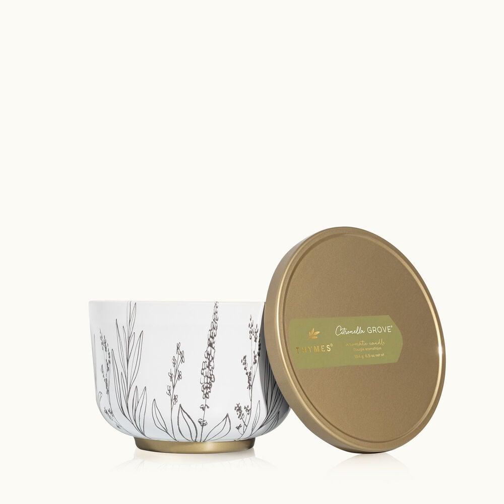 Citronella Grove Poured Candle Tin with Gold Lid image number 0